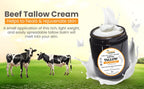 100% Pure Whipped Tallow Cream - Organic tallow skincare handmade grass fed beef tallow balm for skin Butter- tallow Face Body eczema| Tallow skincare cream-4 floz (UNSCENTED)