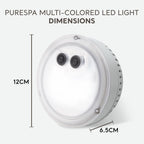 Intex PureSpa Battery Powered Submersible Multi-Colored LED Light for Intex PureSpa Models with White, Green, Teal, Blue, and Purple Lights