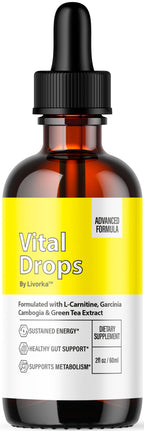Vital Drops - Official VitalDrops Liquid Drop Premium Advanced Formula All Natural Support, Vital Drops Supplement for Overall Health & Daily Wellness Droppers Review, 1 Bottle for 1 Month