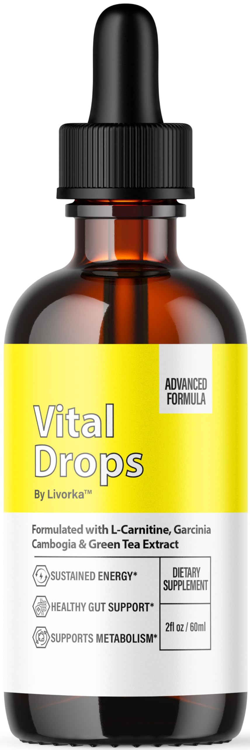 Vital Drops - Official VitalDrops Liquid Drop Premium Advanced Formula All Natural Support, Vital Drops Supplement for Overall Health & Daily Wellness Droppers Review, 1 Bottle for 1 Month