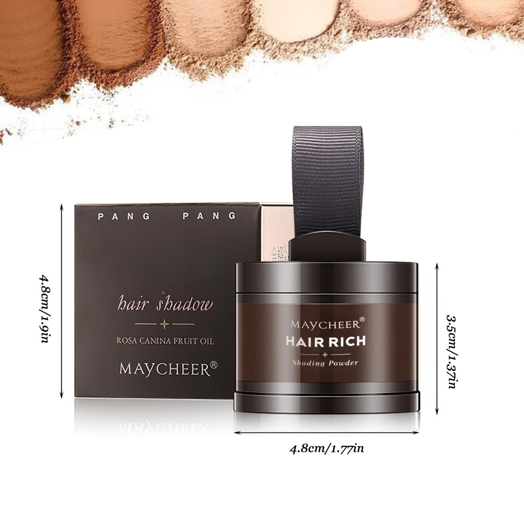 Nicgou Hairline Shadow Powder, Hair Shadow Root Cover Up, Hair Line Concealer Root Cover Up, Unisex Root Touch Up Hair Powder (Dark Brown, 01)