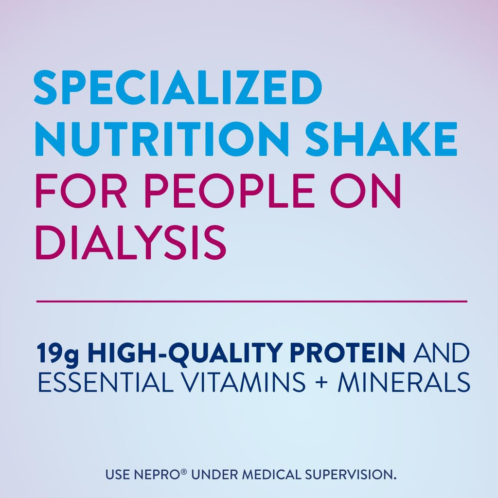 Nepro Nutrition Shake for People on Dialysis, 19g Protein, 420 Calories, Mixed Berry, 8 fl oz, Pack of 24