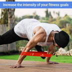 TechStone Resistance Bands Set for Men and Women, Pack of 5 Different Levels Elastic Band for Home Gym Long Exercise Workout ��� Great Fitness Equipment for Training, Yoga ��� Free Carrying Bag (Blue)