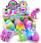Dan&Darci Unicorn Hatching Surprise Eggs for Kids - 6 Pack - Grows 600% - Unicorn Toys for Girls Age 3-8 - Birthday Gift Ideas and Party Favors for 3+ Year Old Girl - Gifts for Ages 3 4 5 6 7 8 Years