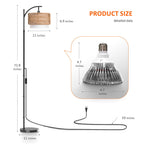 Bstrip Standing Grow Light for Indoor Plants, 65-72.8in Adjustable Height