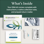 AncestryDNA Genetic Test Kit + 3-Month Ancestry World Explorer Membership: Personalized Genetic Results, DNA Ethnicity Test, Family History, Complete DNA Test, 3600+ Regions and Journeys