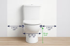 KMINA Toilet Safety Rails for Seniors, Heavy Duty Frame with Handles, Adjustable Height and Width, Handicap Grab Bars