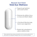 VisiUltra Eye Health Supplement – 14 Essential nutrients for Clear Vision, Blue Light Protection, and Long-Term Eye Health. Supports Clarity and Eye Wellness. 60 Capsules. (6 Pack)