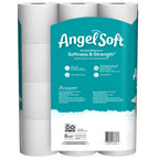 ANGEL SOFT Toilet Paper Bath Tissue, 12 Double Rolls, 260+ 2-Ply Sheets Per Roll