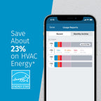 Emerson Sensi Touch Wi-Fi Smart Thermostat with Touchscreen Color Display, Works with Alexa, Energy Star Certified, C-wire Required, ST75 Black 5.625" x 3.4" x 1.17"