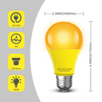mfxmf Sleep Light Bulb 4 Pack Dimmable A19 9W 1800K Warm Light Bulbs