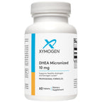 XYMOGEN DHEA Micronized - 10 mg Dehydroepiandrosterone - Androgen and Estrogen Support - Gluten-Free, Soy Free & Dairy Free - 60 Tablets
