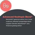 Allergy Research Group Advanced NeuroPlus - Nootropic Formula with Spearmint Extract, Lions Mane & Citicoline - Supports Working Memory Focus & Cognitive Function - 30 Servings - 90 Tablets