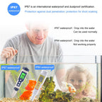 Pool Salt Tester & PH Meter, Hofun Digital Salinity Meter and PH Tester for Pool Saltwater and Drinking Water, 5 in 1 Salinity PH Temp EC and TDS Meter Swimming Pool Hot Tub Spas, High Accuracy
