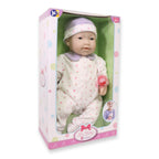 JC Toys - La Baby | Asian 20-inch Large Soft Body Baby Doll | Washable | Removable Purple Outfit w/ Hat and Pacifier | For Children 2 Years +