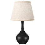 Seealle 16.1" Touch Table Lamps for Nightstand, 3-Way Dimmable Small Bedroom Lamps for Night Stands, Black Bedside Lamps for Living Room, Kids Room, End Table
