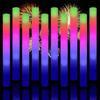 Taotuo Glow Sticks Bulk, 20 Pack LED Light Up Foam Sticks 3 Modes Color Flashing,Glow Party Supplies for Wedding Birthday, Raves, Concert, Camping, New Year, Carnival, Halloween Christmas