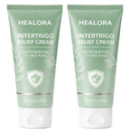 Hlonns Healora Intertrigo Cream, Skin Fold Care & Chafing Support Cream, With Zinc Oxide Undecylenic Acid, Witch Hazel Extract, Tea Tree Oil, Supports Skin Comfort, for Friction-Prone Areas, 2 oz (2)