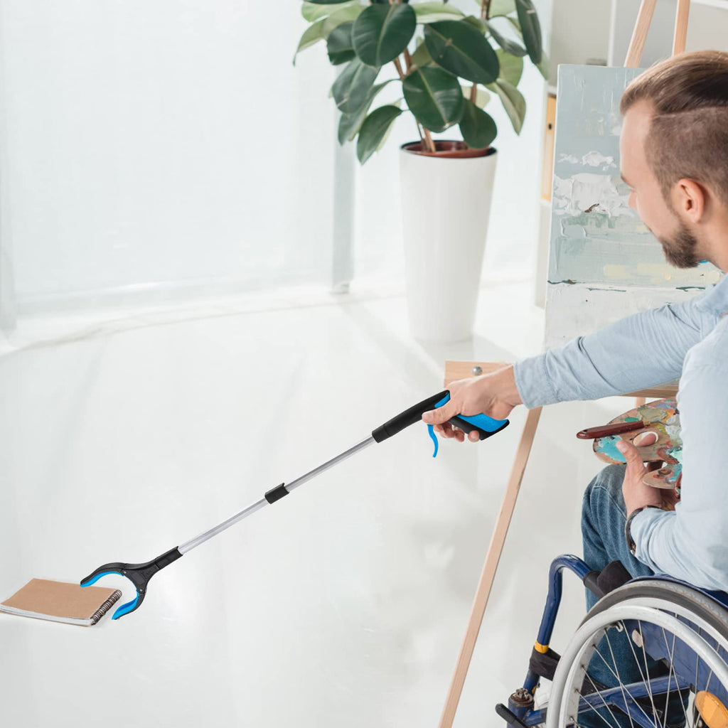 YOUEON 3 Pack Foldable Grabber Reacher Tool for Elderly, 32" Reacher Grabber Pickup Tool, Handy Trash Claw Grabber, Reaching Assist Tool for Trash Pick Up, Garden Nabber, Litter Picker, 3 Colors