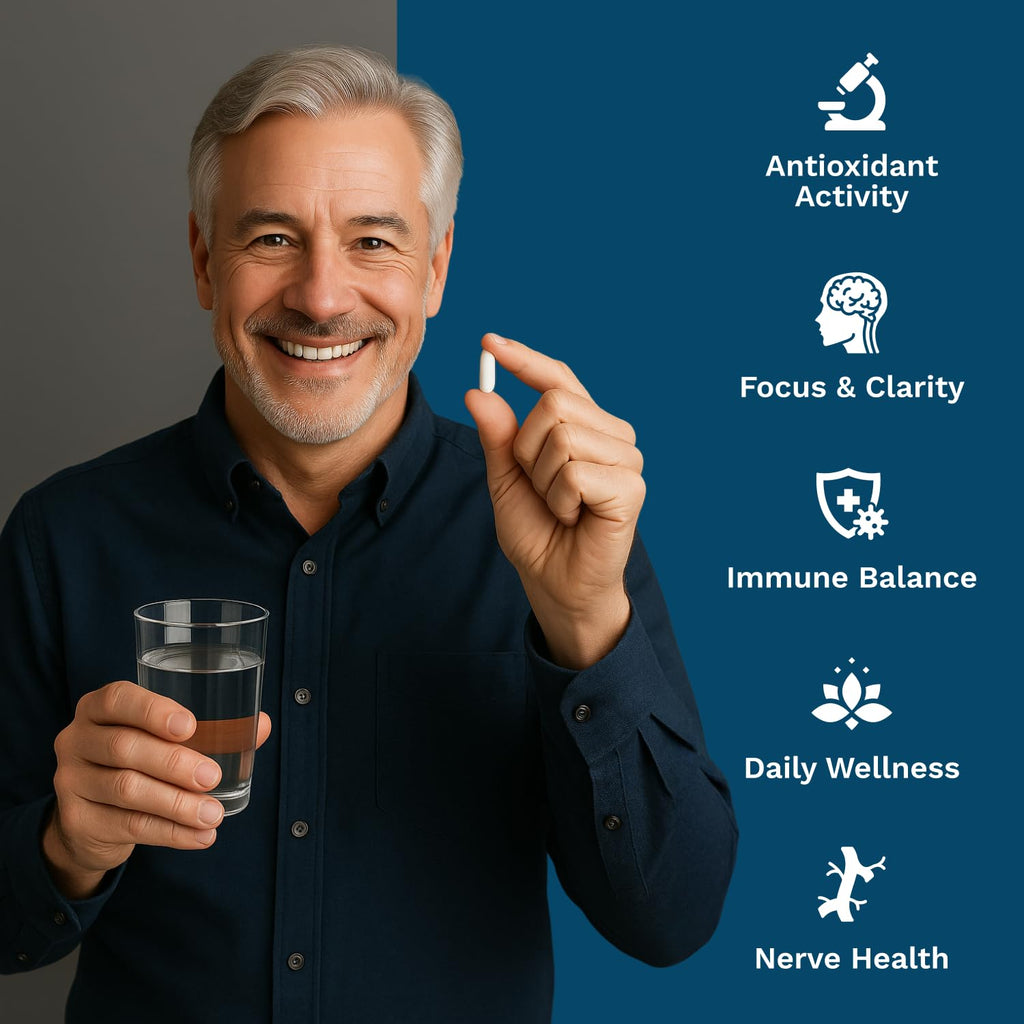 XpandAge Life Sciences Palmitoylethanolamide(micronized Pea) with Luteolin,Nadh,Rutin and Lysine for Immunity,Nervous* System* Support and Overall Wellness.60 Vegetable Capsules, Made in USA.