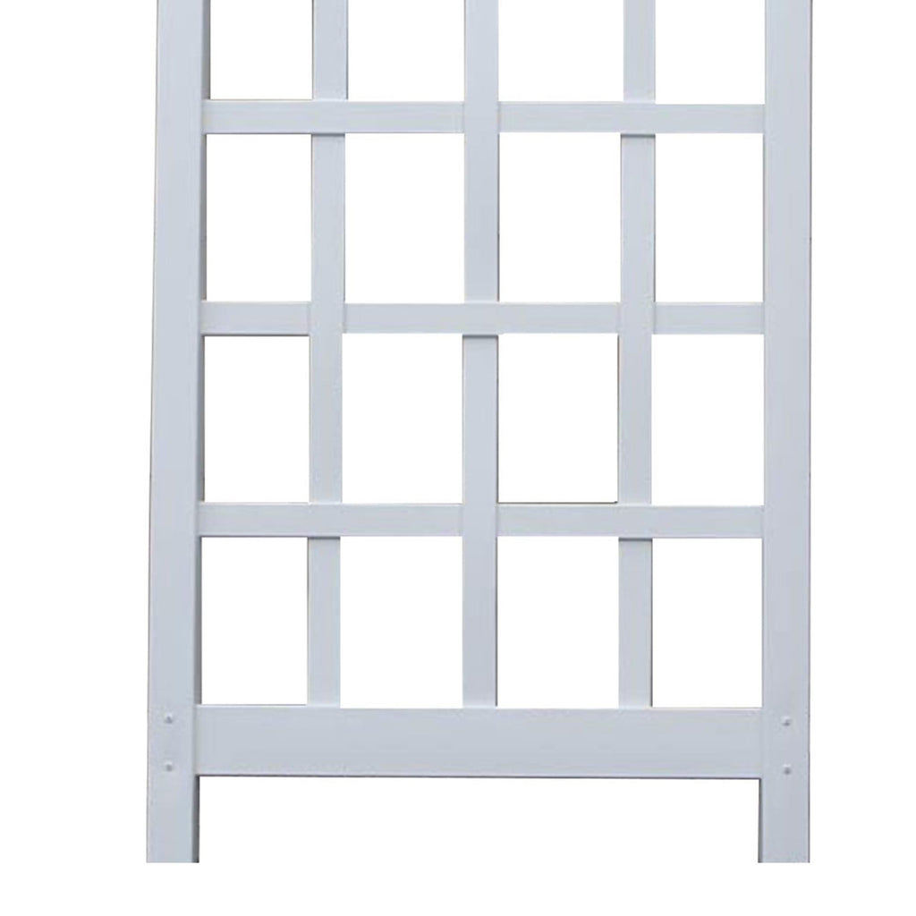 Dura-Trel Cambridge Wall Mounted Garden Vinyl Trellis, 28" x 75", White