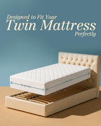 Twin Mattress Pad, Quilted Mattress Protector Topper fits 16" Deep Pocket