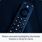 Amazon Fire TV Alexa Voice Remote Pro (newest model) with remote finder, TV controls, and backlit buttons