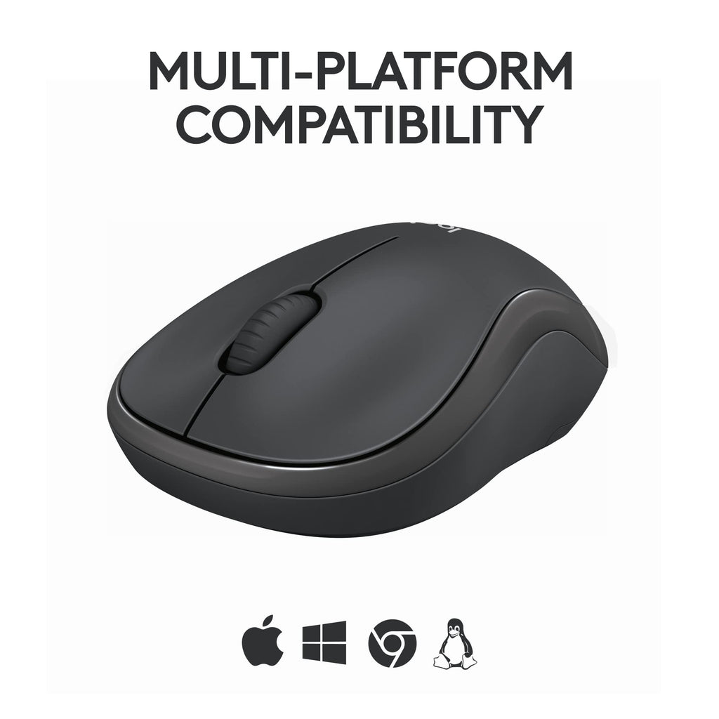 Logitech M240 Compact Silent Bluetooth Wireless Mouse - Graphite