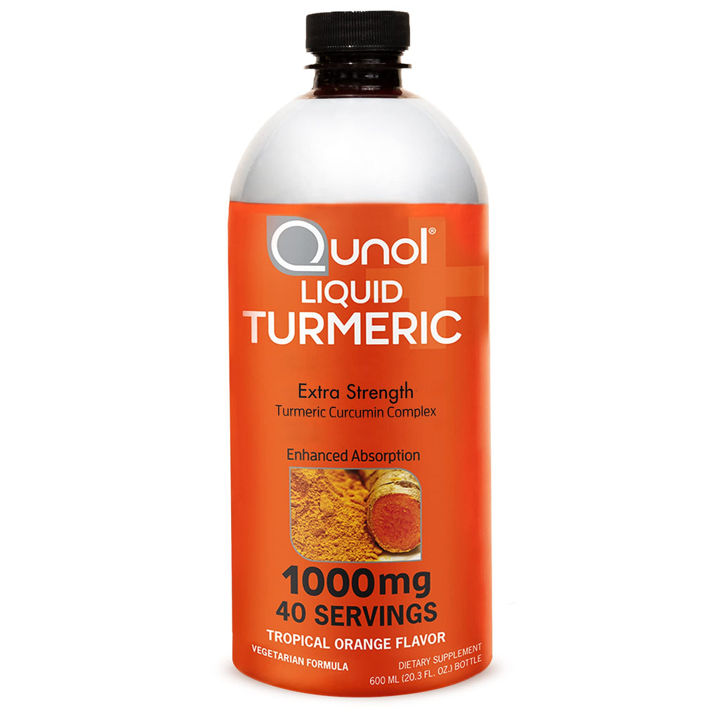 Qunol Liquid Turmeric Curcumin with Black Pepper 1000 Milligram, Supports Healthy Inflammation Response and Joint Support, Dietary Supplement, Extra Strength, 40 Servings, 20.3 fl oz (pack of 1)