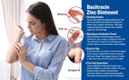 Globe Bacitracin Zinc Ointment with Aloe, Antibiotic Ointment, 4 Pack 1 oz