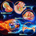 Ball Slime Party Favors 24 Pack, Super Soft and Scented Galaxy Slime for Girls Boys, Gift Idea for Kids Goodie Bag Stuffers, Space Party Favors, Easter Stocking Stuffers