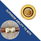 HQMPC 1" Pex fitting Straight Coupling Push Fit PEX Fittings, Push-to-Connect Copper, CPVC, No Pb Brass Plumbing Fittings (2, 1 Inch(1"))