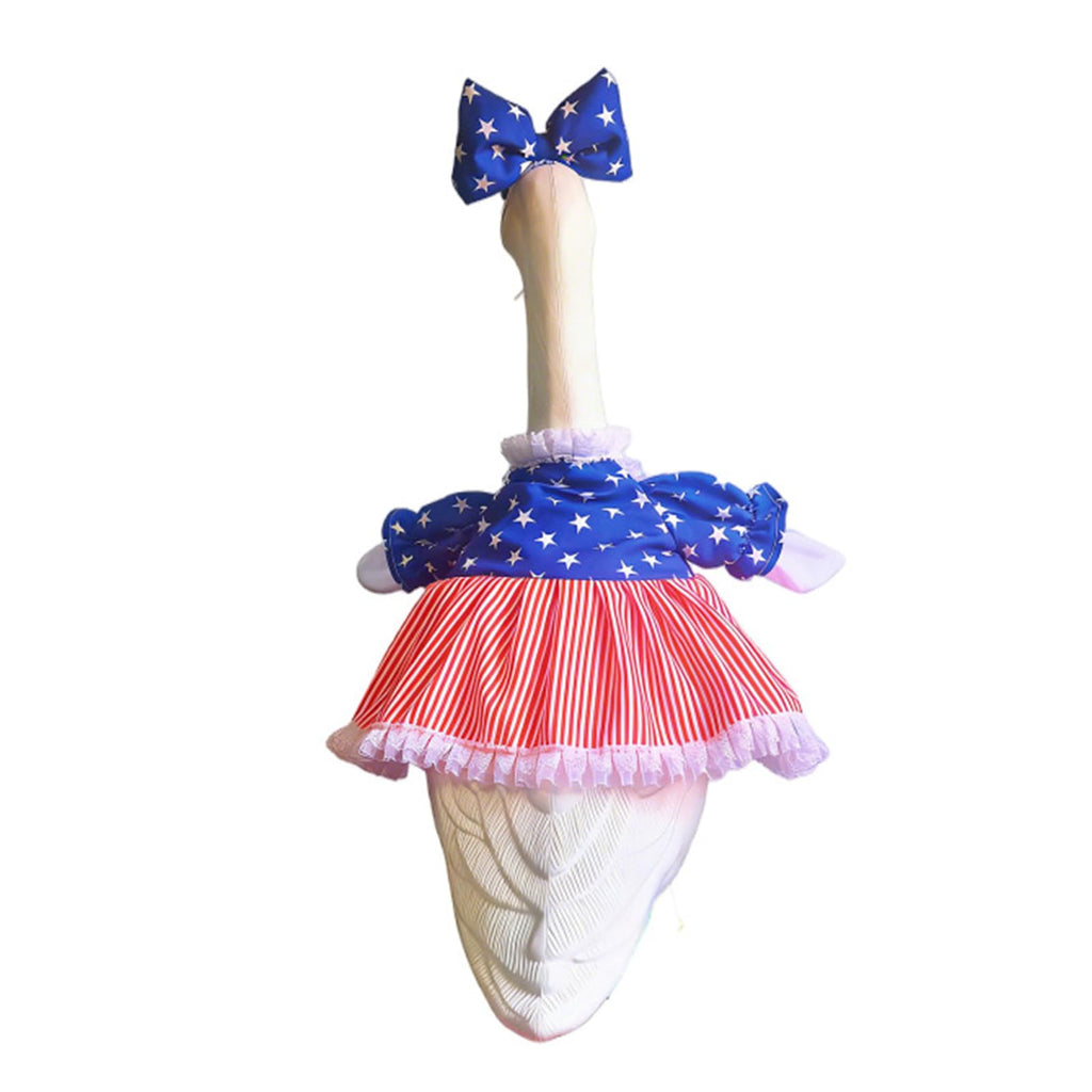 Porch Goose Outfits for 23 Inch Lawn Statue, Patriotic USA Costume