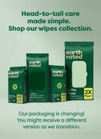 Earth Rated Dog Wipes for Paws & Butt, Deodorizing, Unscented, 400ct