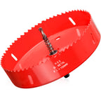 Hole Saw 6 5/16” (160mm) for Wood, HSS Bi-Metal Hole Cutter with Pilot Drill Bit for Plywood, Cornhole, Ceiling and Drywall