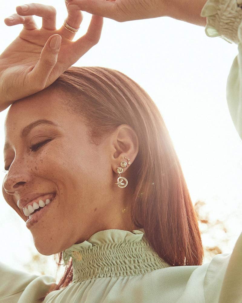 Kendra Scott Presleigh Stud Earrings in Gold Gold Metal