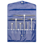 Beslands 6 Pc Telescoping Gage Set, 5/16" - 6" Range, T-Bore Hole Gauges w/Pouch, High Precision Telescopic Bore Gauge T-Gage Set (5/16" to 6")