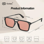 Goiteia FL 41 Migraine Glasses,Light Sensitivity Glasses for Fluorescent LED Glare,Photophobia,Computer Screen Glare,Spring Hinges for Better Comfort