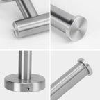 NearMoon Bathroom Toilet Paper Holder, Premium SUS304 Stainless Steel Rustproof Wall Mounted Toilet Roll Holder for Bathroom, Kitchen (2 Pack, Brushed Nickel)