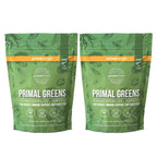 Primal Harvest Primal Greens Powder, 30 Servings Once Daily Supergeens Nutritional Supplement with Spirulina, Mushroom Blend & Probiotics to Support Energy, Wellness, & Digestion 2 Pack