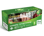 UNNI Compostable Trash Bags, 20-23 Gallon / 87 Liter, 60 Count Value Pack, Extra Thick 1.0 mil Large Bin Liners for Food Scrap, BPI, CMA & OK compost HOME Certified (Meets ASTM D6400)