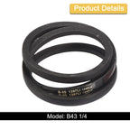 uxcell 3 Pack B55 Classic Wrapped V-Belt, 58" Outside Circumference Wrapped Industrial Rubber V-Belt B Profile V-Belt for Industrial Machinery Equipment, Black