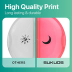 Sukuos Large Weekly Pill Organizer 2 Times a Day, Daily Pill Box 7 Day Easy to Open, Double Protection Medicine Case for Vitamin/Fish Oil/Supplements, Clear (2 Pack)