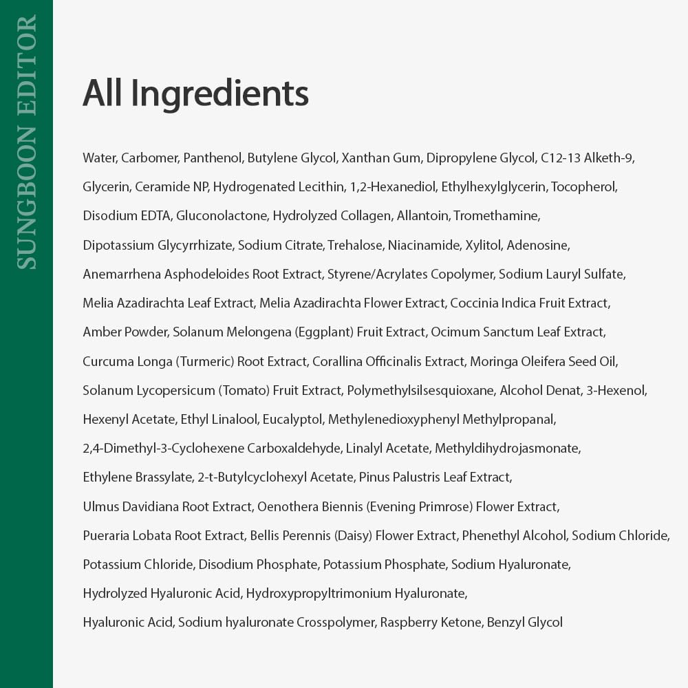 SUNGBOON EDITOR Green Tomato Pore Lifting Ampoule | Pore Minimizer Serum with Niacinamide & Green Tomato Extract | Hydrating & Firming Care for Sensitive Skin | Korean Skincare