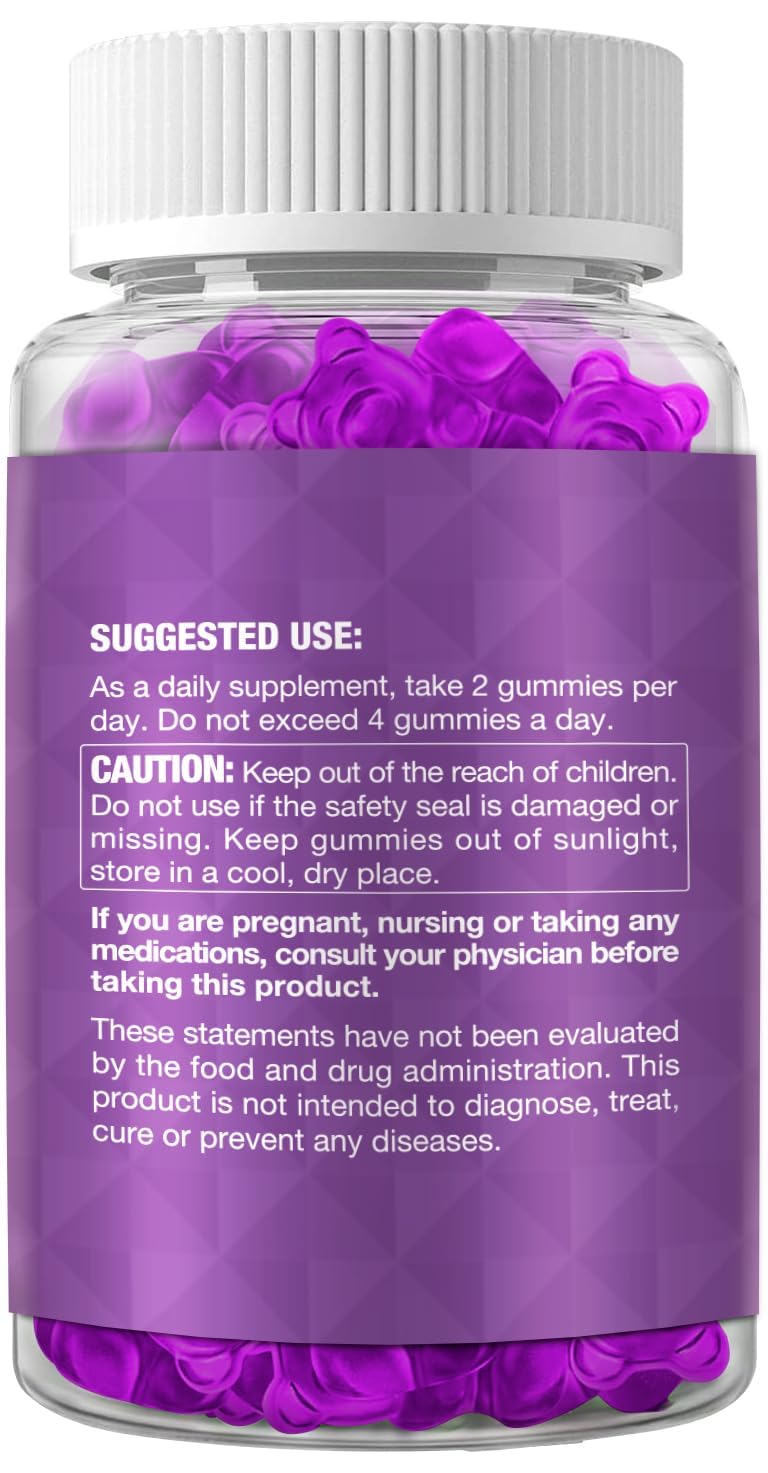 Riyuetian Sea Moss & Elderberry Gummies, Blueberry Flavored Gummy, Vitamins Sea Moss Supplements with Vitamin C + Zinc and Apple Cider Vinegar, Good Texture, Vegan-Friendly, 120 Count(Pack of 2)