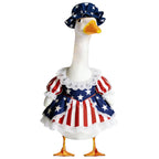 Fuzzivator 4th of July Porch Goose Outfits Patriotic Goose Outfit Memorial Day Porch Goose Outfit for 23" Geese Independence Day Summer Outdoor Patio Yard Lawn Garden