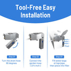 Judkoir Automatic Pool Filler, Metal Construction with Anti-Corrosion Coating, 2 to 9 Inch Visual Water Level Adjustment, Pool Water Leveler Auto Fill, Pool Stuff, Swimming Accessories