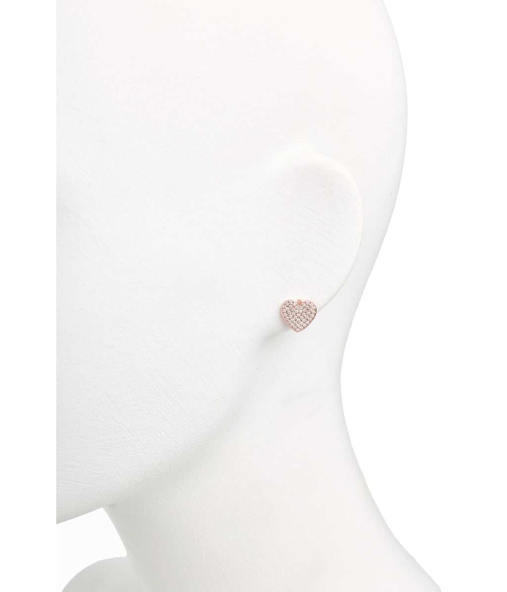 kate spade new york Yours Truly Pave Heart Studs