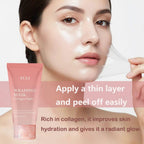 YULI collagen night wrapping mask, Overnight collagen face mask Easy Peel Off Facial Mask Skin Care night mask 2.54 fl.oz (2pcs)
