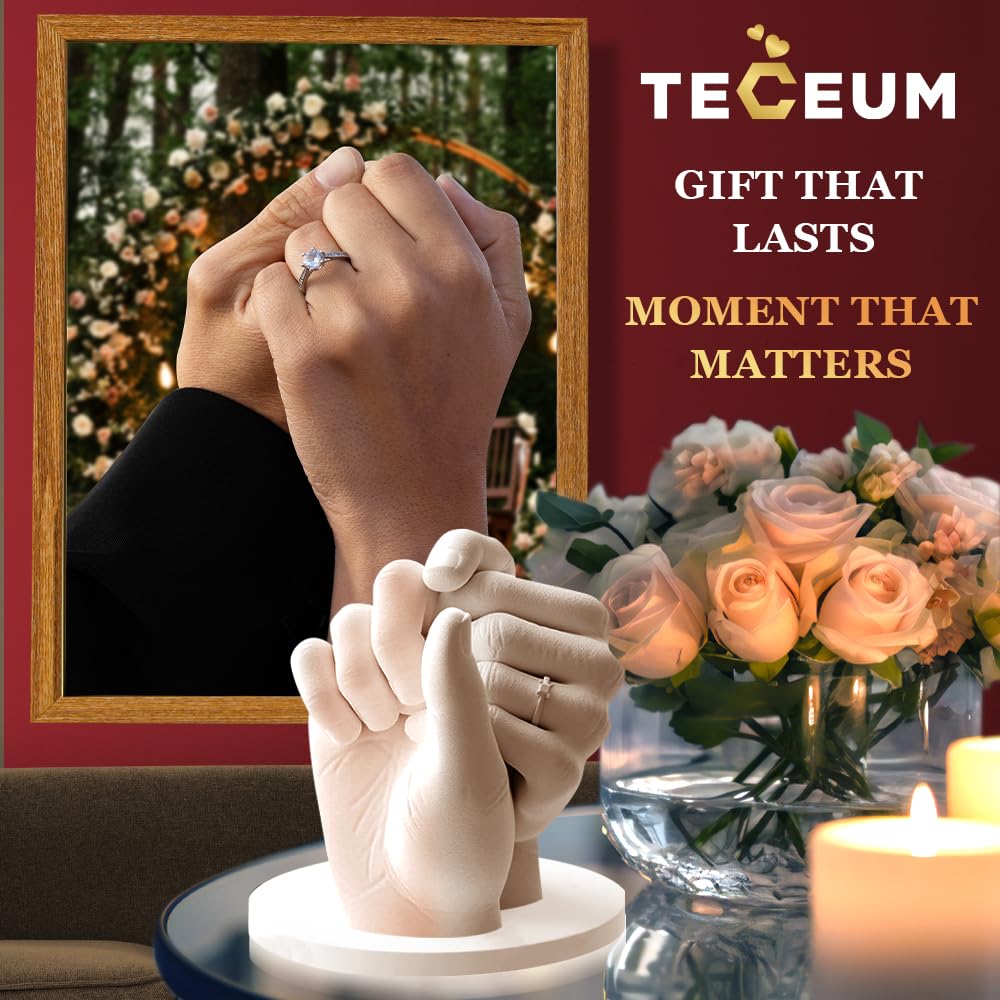 TECEUM Hand Casting Kit – Unique Gift for Couples, Family, Babies & Adults
